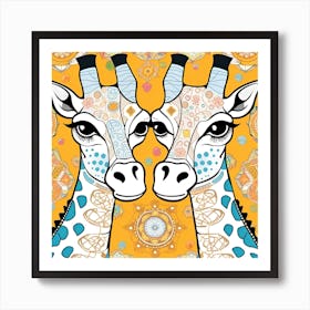 Giraffes 1 Art Print