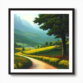 Road To The Mountains 2 Art Print