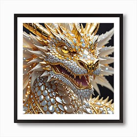 Golden Dragon Art Print