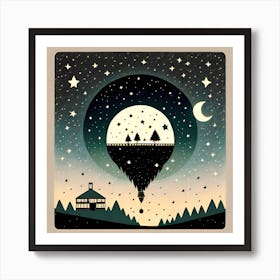 Hot Air Balloon Art Print