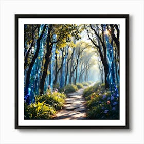 Path In The Woods Art Print