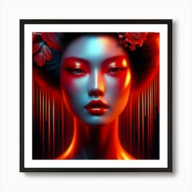 Japan Geisha Visual 110 Art Print