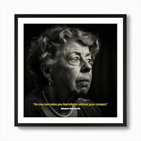 Eleanor Roosevelt Quote Art Print