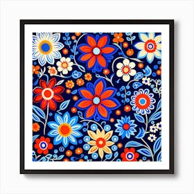 Russian Folk Art Art Print