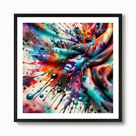 splash paint ink Art Print