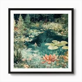 Lily Pond 1 Art Print