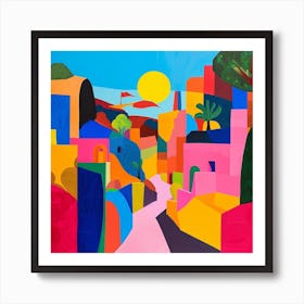 Abstract Travel Collection San Salvador El Salvador 1 Art Print