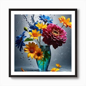 Flowers In A Vase 74 Art Print