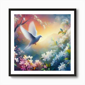 white bird11 Art Print