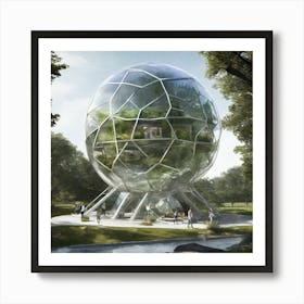 Glass House 1 Art Print