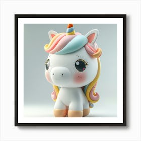 Unicorn 3d Model 28 Art Print