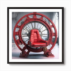 Steampunk Chair Art Print