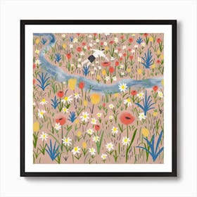 Day Dreaming Square Art Print