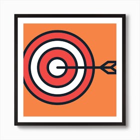 Target Icon Art Print