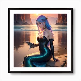 Mermaid 3 Art Print