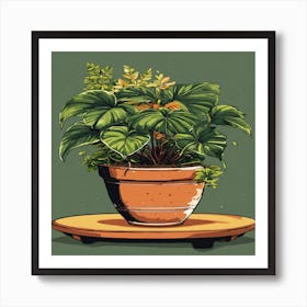 Potted Plant Art Print