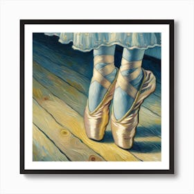 Ballet Shoes - Van Gogh Wall Art  Art Print