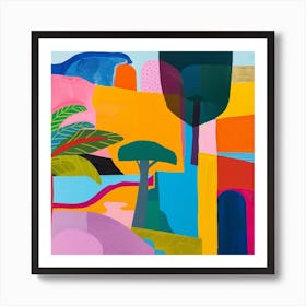 Abstract Travel Collection Bahrain 2 Art Print