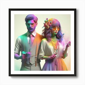 Holi 14 Art Print