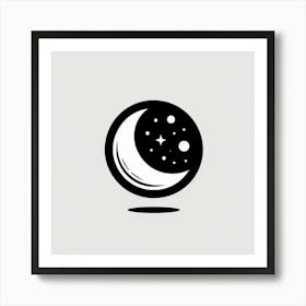 Moon And Stars 5 Art Print