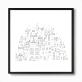 Village in Tuscany Italy Art Print