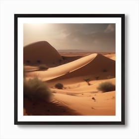 Desert Landscape - Desert Stock Videos & Royalty-Free Footage 30 Art Print