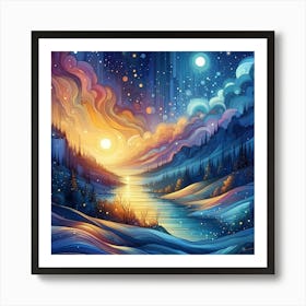 Night Sky Art Print