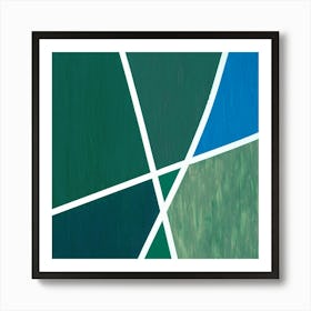 Randy - Ocean Green Art Print