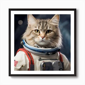 Astronaut Cat 1 Art Print