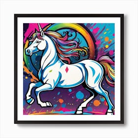 Unicorn Painting 2 Art Print