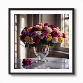 Roses and Reflections Art Print