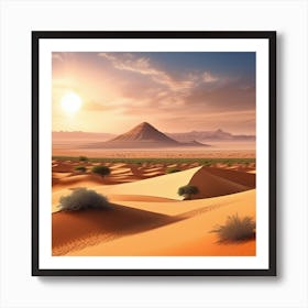 Sahara Desert Landscape 9 Art Print