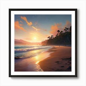 Totaranui Beach Tasman Landscape Art Print