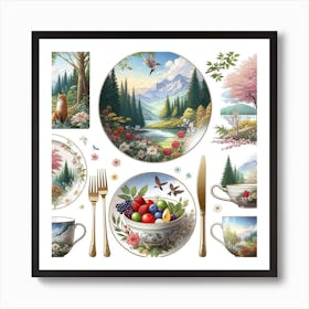 Table Setting Art Print