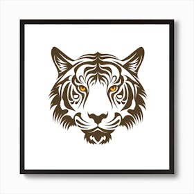 Tiger Head Logo Art Print