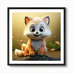 Cute Fox 35 Art Print