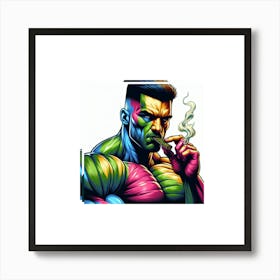 John Cena smoking a blunt Art Print