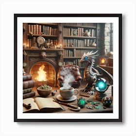 Cyber Wizard Art Print