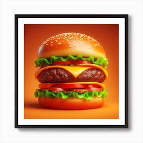 Burger 2 Art Print