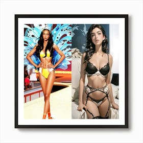 Victoria'S Secret Model Art Print