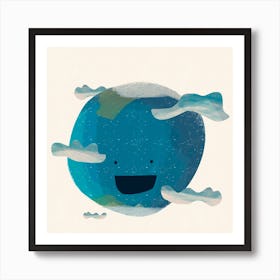 The Earth Square Art Print