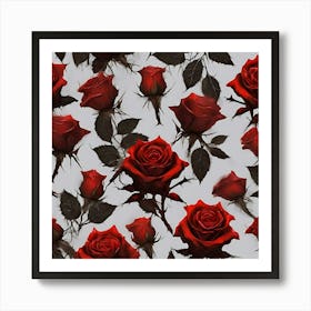 Red Roses 1 Art Print