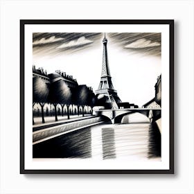 Paris Eiffel Tower 2 Art Print