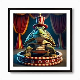 Circus Turtle Art Print