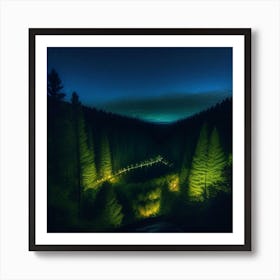 Night Forest Art Print