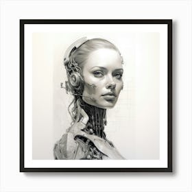 Robot Girl 1 Art Print