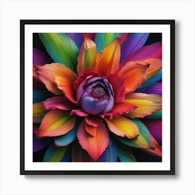 Rainbow Flower 10 Art Print