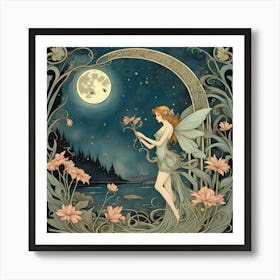 Moon Fairy Art Print