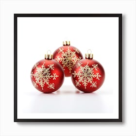 Christmas Ornaments 4 Art Print