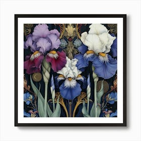 Irises Art Print